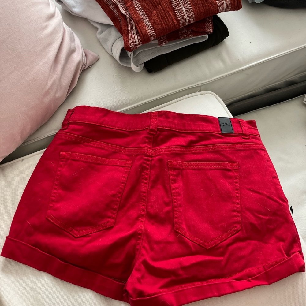 Red shorts